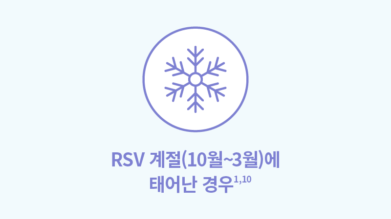 RSV 계절에 태어난 경우